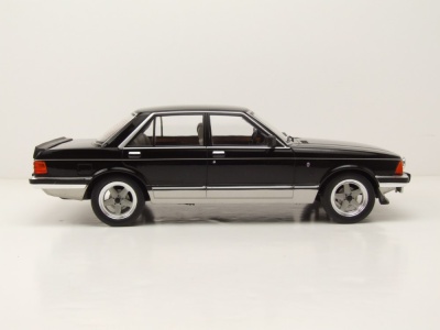 Ford Granada MK II 2.8 Injection 1982 schwarz grau Modellauto 1:18 MCG