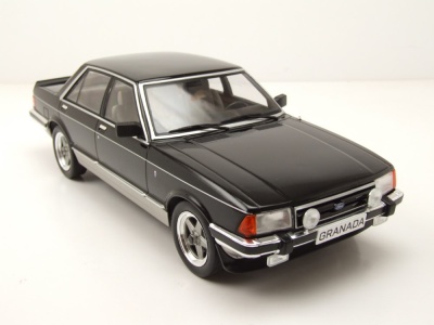 Ford Granada MK II 2.8 Injection 1982 schwarz grau Modellauto 1:18 MCG