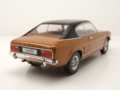 Ford Capri MK I GXL 1973 braun schwarz Modellauto 1:18 MCG