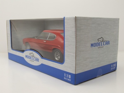Ford Capri MK I RS 2600 1970 rot schwarz Modellauto 1:18 MCG