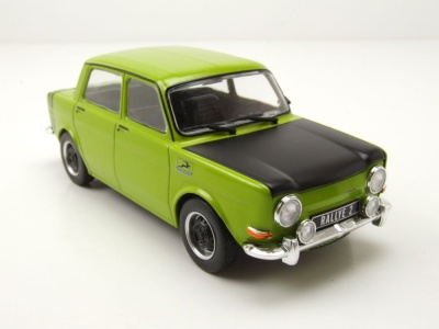 Simca 1000 Rallye 2 hellgrün Modellauto 1:24 Whitebox