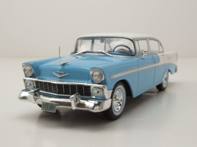 Chevrolet Bel Air 4-Door Hardtop 1956 hellblau weiß...