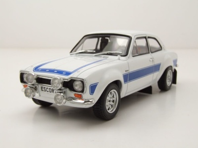 Ford Escort MK I RS 2000 1973 weiß blau Modellauto...