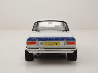 Ford Escort MK I RS 2000 1973 weiß blau Modellauto 1:24 Whitebox