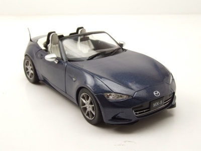 Mazda MX-5 2019 dunkelblau metallic Modellauto 1:24 Whitebox