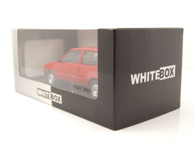 Fiat Uno 1983 rot Modellauto 1:24 Whitebox