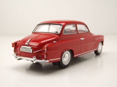Skoda Octavia Super 1959 rot Modellauto 1:24 Whitebox