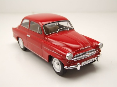 Skoda Octavia Super 1959 rot Modellauto 1:24 Whitebox