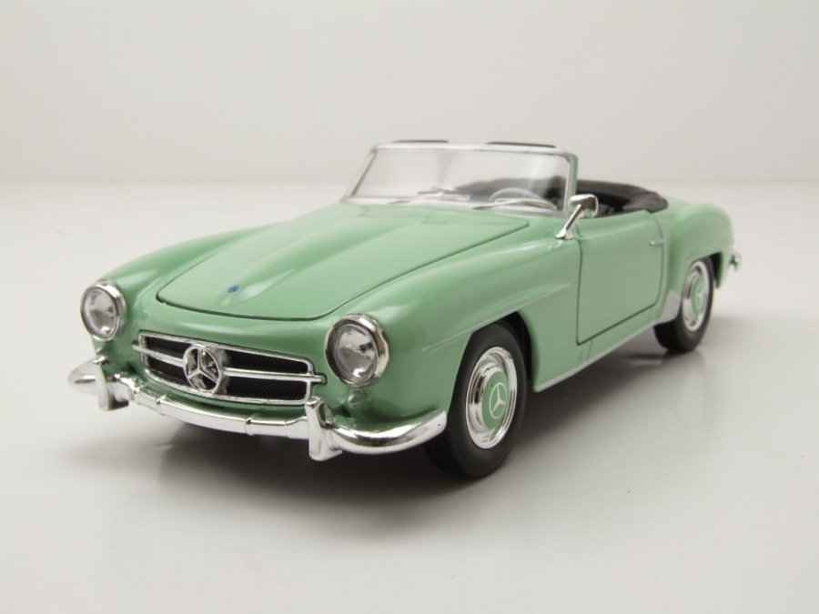 Mercedes 190 SL W121 hellgrün Modellauto 1:24 Welly