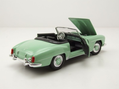 Mercedes 190 SL W121 hellgrün Modellauto 1:24 Welly