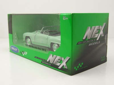 Mercedes 190 SL W121 hellgrün Modellauto 1:24 Welly