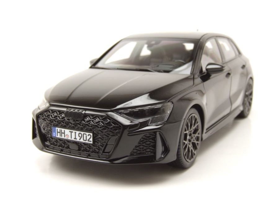 Audi RS3 2025 schwarz metallic Modellauto 1:18 Norev