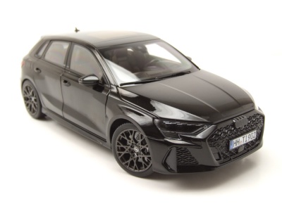 Audi RS3 2025 schwarz metallic Modellauto 1:18 Norev