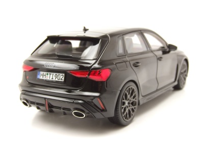 Audi RS3 2025 schwarz metallic Modellauto 1:18 Norev