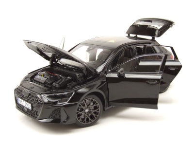 Audi RS3 2025 schwarz metallic Modellauto 1:18 Norev