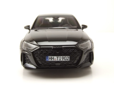 Audi RS3 2025 schwarz metallic Modellauto 1:18 Norev