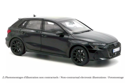 Audi RS3 2025 schwarz Modellauto 1:18 Norev