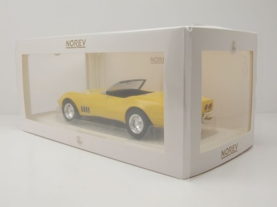 Chevrolet Corvette Convertible 1969 daytona gelb Modellauto 1:18 Norev
