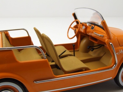 Fiat 500 Jolly 1965 orange Modellauto 1:18 Norev