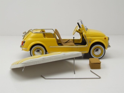 Fiat 500 Jolly 1965 gelb Modellauto 1:18 Norev
