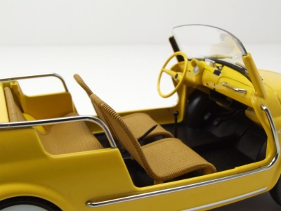 Fiat 500 Jolly 1965 gelb Modellauto 1:18 Norev
