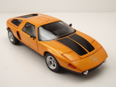 Mercedes C 111/II 1970 orange metallic Modellauto 1:18 Norev