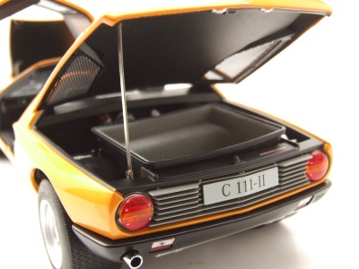 Mercedes C 111/II 1970 orange metallic Modellauto 1:18 Norev