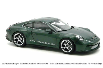 Porsche 911 S/T 2023 dunkelgrün metallic Modellauto...