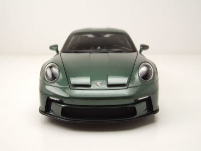 Porsche 911 S/T 2023 dunkelgrün metallic Modellauto 1:18 Norev