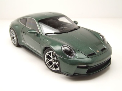 Porsche 911 S/T 2023 dunkelgrün metallic Modellauto 1:18 Norev