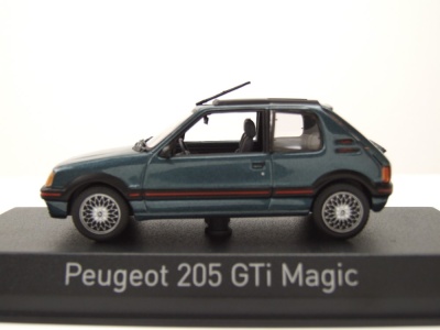Peugeot 205 1.9 Magic 1990 dunkelgrün Modellauto 1:43 Norev