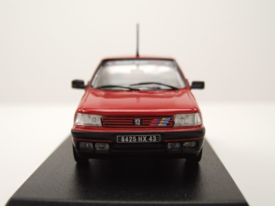 Peugeot 309 GTi 1987 rot PTS Deko Modellauto 1:43 Norev