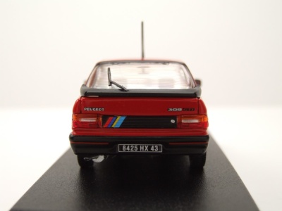Peugeot 309 GTi 1987 rot PTS Deko Modellauto 1:43 Norev