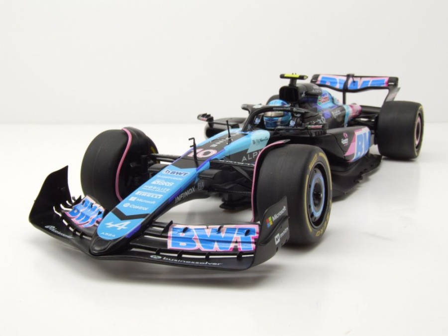 Alpine F1 Team A524 #10 Monaco GP 2024 schwarz blau Gasly Modellauto 1:18 Solido