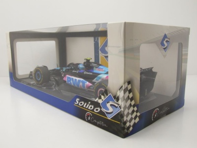Alpine F1 Team A524 #10 Monaco GP 2024 schwarz blau Gasly Modellauto 1:18 Solido