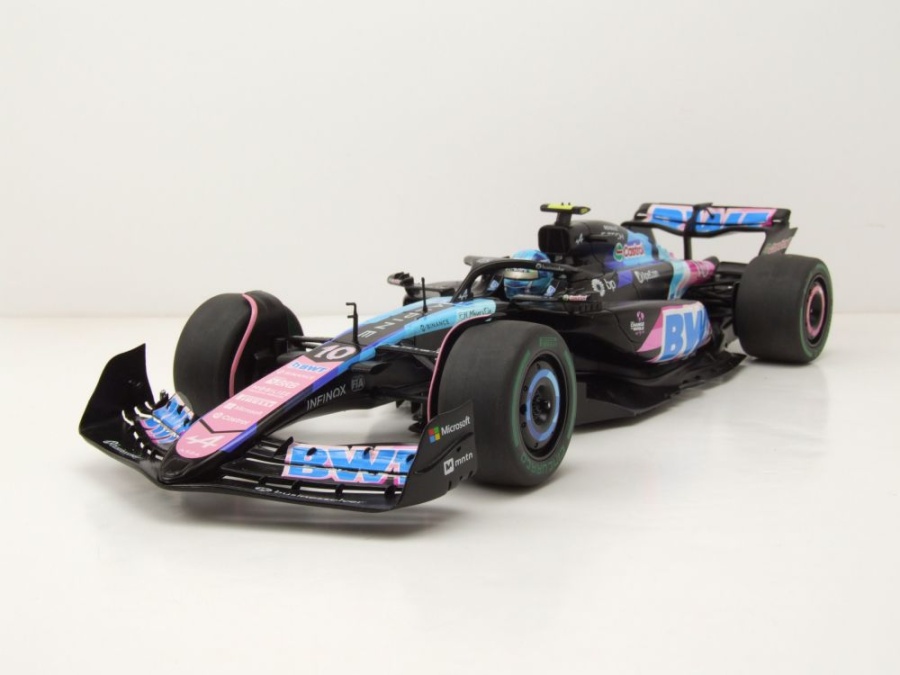 Alpine F1 Team A524 #10 Brasilien GP 2024 schwarz P.Gasly Modellauto 1:18 Solido