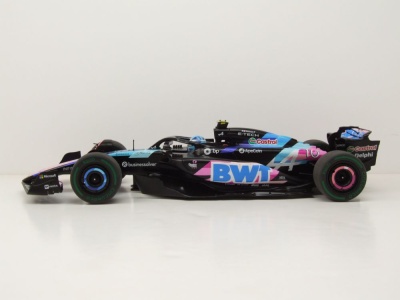 Alpine F1 Team A524 #10 Brasilien GP 2024 schwarz P.Gasly Modellauto 1:18 Solido
