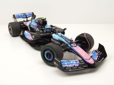 Alpine F1 Team A524 #10 Brasilien GP 2024 schwarz P.Gasly Modellauto 1:18 Solido