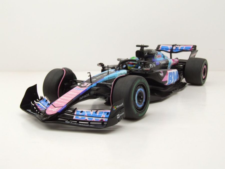 Alpine F1 Team A524 #31 Brasilien GP 2024 schwarz E.Ocon Modellauto 1:18 Solido