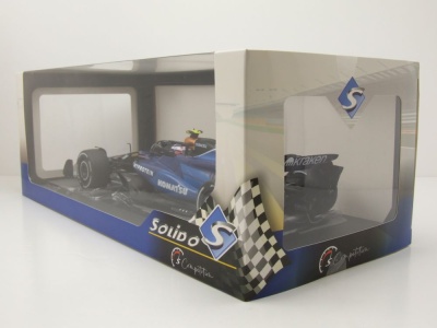 Williams F1 Team FW46 #2 Saudi Arabien GP 2024 blau schwarz Sargeant Modellauto 1:18 Solido