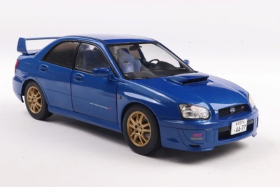Subaru Impreza WRX STI 2003 blau Modellauto 1:18 Solido