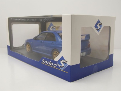 Subaru Impreza WRX STI 2003 blau Modellauto 1:18 Solido