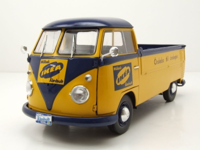 VW T1 Pritsche IKEA 1950 gelb blau Modellauto 1:18 Solido
