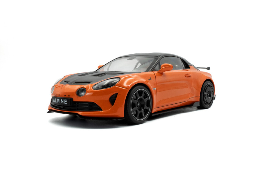 Alpine A110 Radicale 2024 orange Modellauto 1:18 Solido