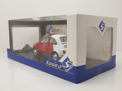 Fiat 500 Tribute to Italia 1965 grün weiß rot Modellauto 1:18 Solido