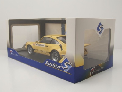 Porsche 911 #1 IROC 1974 gelb Fittipaldi Modellauto 1:18 Solido