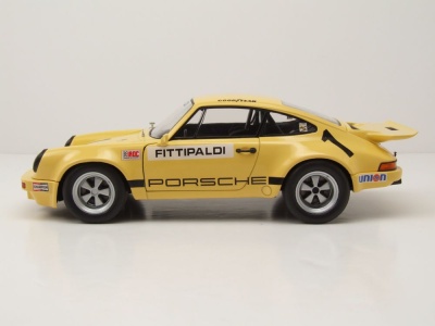 Porsche 911 #1 IROC 1974 gelb Fittipaldi Modellauto 1:18 Solido