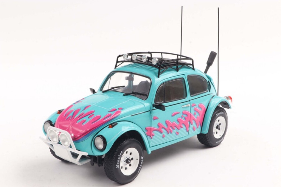 VW Käfer Baja Vice City Tribute 1976 hellblau Modellauto 1:18 Solido