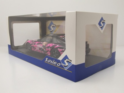 Mazda RX7 FD3RS Solido Works Itasha Club 1999 schwarz pink Modellauto 1:18 Solido