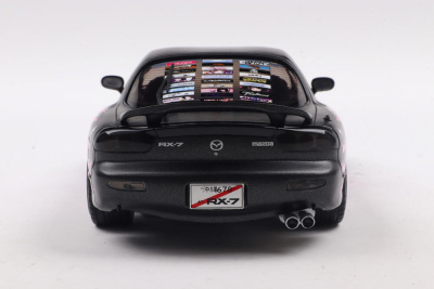 Mazda RX7 FD3RS Solido Works Itasha Club 1999 schwarz pink Modellauto 1:18 Solido